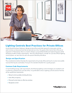 Best Practices Designing Private Office Lighting Controls