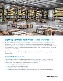 Best Practices Designing Warehouse Lighting Controls